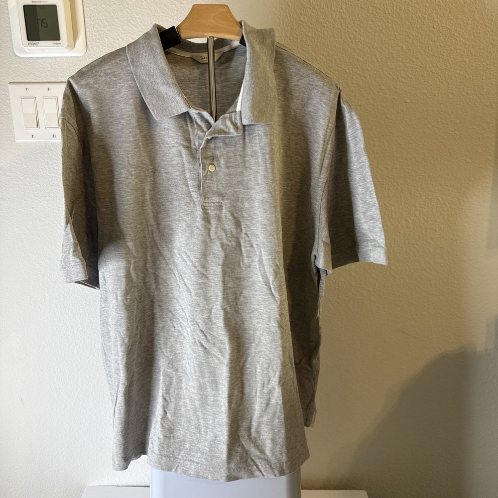 Turnbury Men's Polo Short Sleeve‎ Gray Size XL